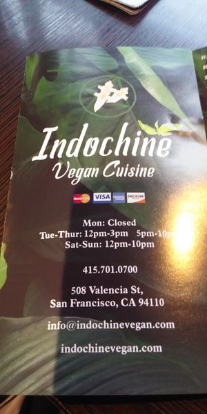  at Indochine Vegan in San Francisco