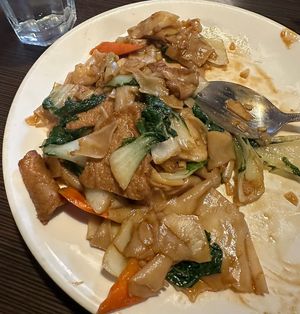 Chow fun is really delicious   at Indochine Vegan in San Francisco