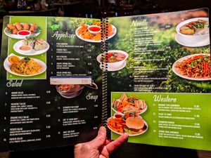 Menu page at Indochine Vegan at Indochine Vegan in San Francisco