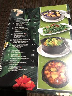 Menu at Indochine Vegan in San Francisco