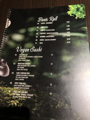 Menu at Indochine Vegan in San Francisco