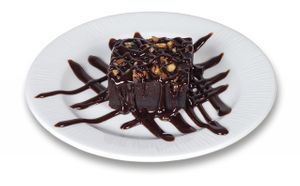 Brownie at Happy Day Vegetariano in Barcelona