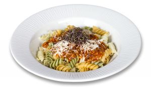 Pasta at Happy Day Vegetariano in Barcelona