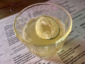 sparkling water at Cat Tuong in Berlin