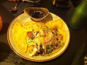 vegan Vietnamese savoury pancakes at Cat Tuong in Berlin