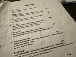 menu  at Cat Tuong in Berlin