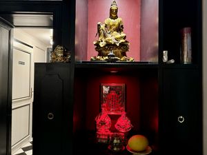 house altar (new) #Veganuary at Cat Tuong in Berlin