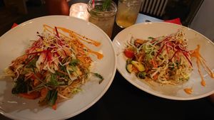 Delicious noodles with vegetables. at Cat Tuong in Berlin