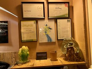 certificates at Cat Tuong in Berlin