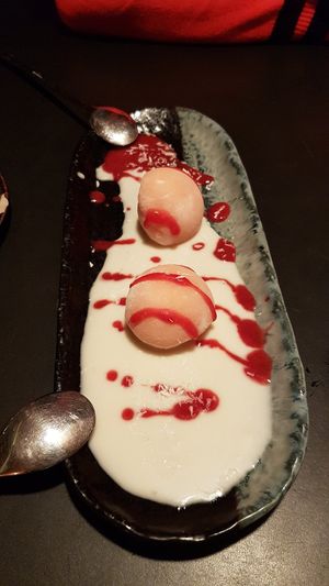 Coconut Strawberry Ice Cream at Cat Tuong in Berlin
