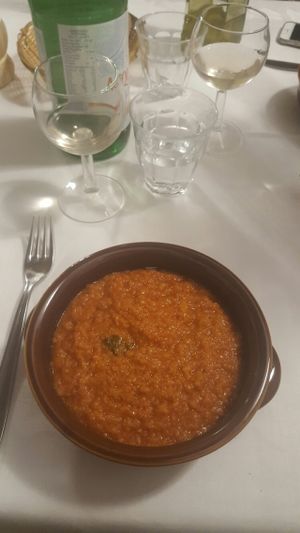 Tomatoe bread soup  at Trattoria Enzo e Piero in Florence