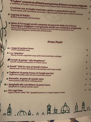   at Trattoria Enzo e Piero in Florence