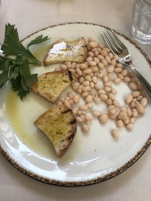 I could not wait, so one piece is missing 😉 at Trattoria Enzo e Piero in Florence