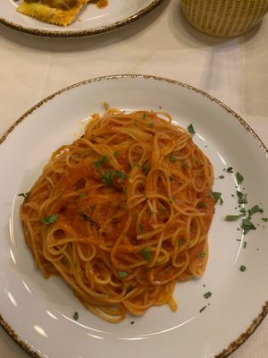 The spaghetti  at Trattoria Enzo e Piero in Florence