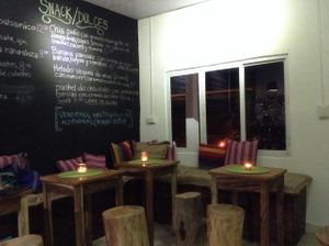 Dining area at Alma Verde in Pedasi