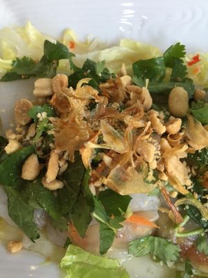 Rice pancake with vegetables at Well Being II in Cologne