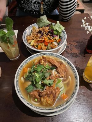 Udon xao me & Sup mi wantan  at Well Being II in Cologne