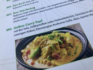 menu at Well Being II in Cologne