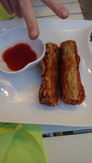 Spring rolls at Well Being II in Cologne