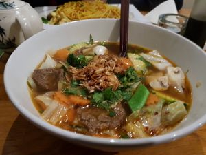 The Faux Meats are really delicious at Well Being II in Cologne