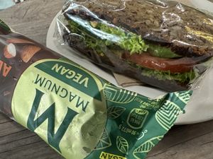 vegan sandwich  at Coffee Fellows in Nuremberg