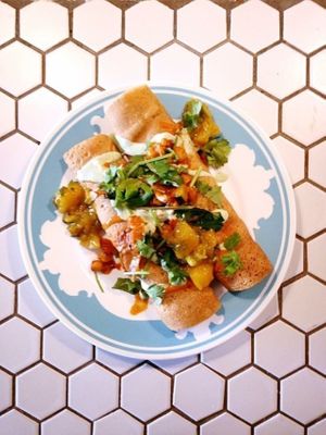 Vegan dosa  at Elephant in Trois-rivieres