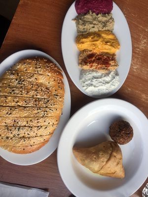 Mixed dip plate at Pasha's in Kettering