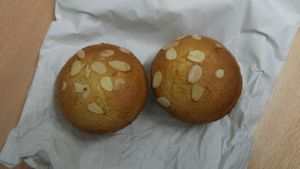 Almond and Apricot buns, yum!  at Bibbi's Cafe in Lancaster