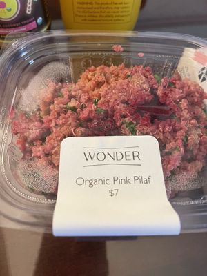 The pink peel off is so delicious and so beautiful to look at. at Wonder Press Juice Bar - Pop-up in Boulder