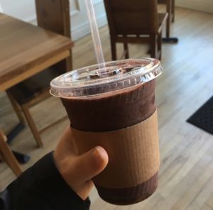 red balloon smoothie  at Wonder Press Juice Bar - Pop-up in Boulder