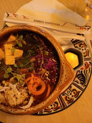 ramen at Veg Station in Medellin