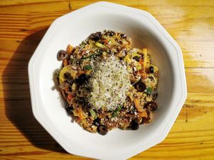 Vegan Paella at Veg Station in Medellin