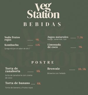 Menu, page 4  at Veg Station in Medellin