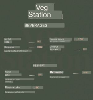 Google translated menu, page 4  at Veg Station in Medellin