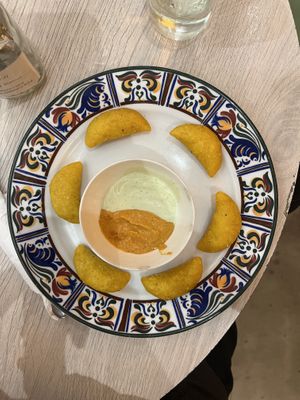 Empanaditas  at Veg Station in Medellin