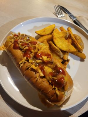 Hot Dog at Veg Station in Medellin
