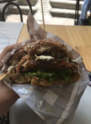 Soo cheesy! at Veg Station in Medellin