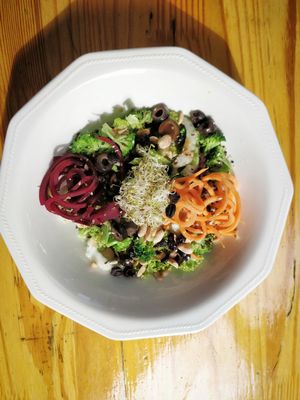 Salad at Veg Station in Medellin