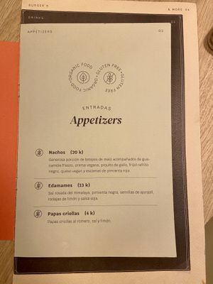 Menu page 2 of 4, February 2020 at Veg Station in Medellin