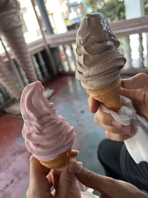 Strawberry and chocolate ice creamm  at The Soya Centre in Kandy