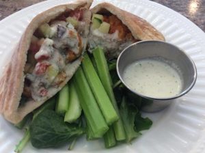 Buffalo Chickpea Falafel at Fortuitea Cafe and Bakery in Washington