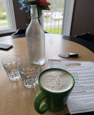 Crème brûlée coffeee   at Fortuitea Cafe and Bakery in Washington
