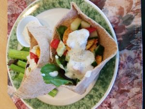 Buffalo falafel at Fortuitea Cafe and Bakery in Washington