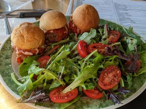 Nonna's Meatball Sliders at Fortuitea Cafe and Bakery in Washington