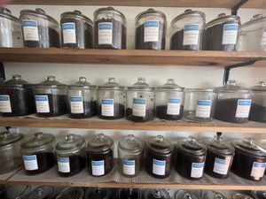 Coffee selection  at Fortuitea Cafe and Bakery in Washington