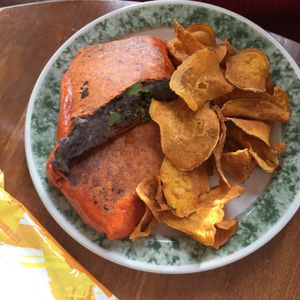 Black bean wrap at Fortuitea Cafe and Bakery in Washington