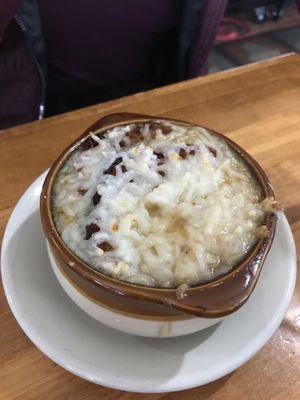 French onion soup at Fortuitea Cafe and Bakery in Washington