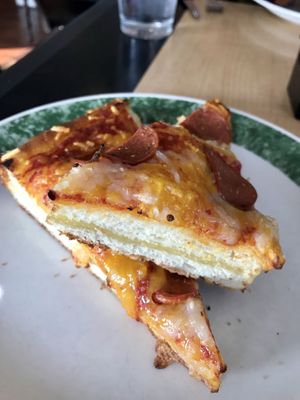 Pepperoni pizza grilled cheese at Fortuitea Cafe and Bakery in Washington