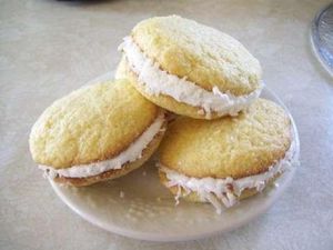 Coconut Cream Whoopie Pies at Fortuitea Cafe and Bakery in Washington