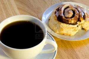 Cinnamon Roll at Fortuitea Cafe and Bakery in Washington